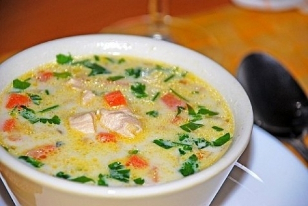 Молочно - огуречный суп