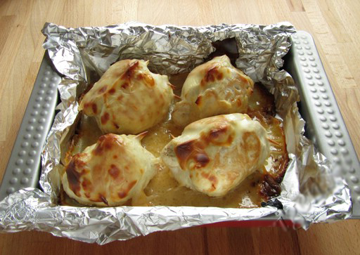 Куриные конвертики с грибами