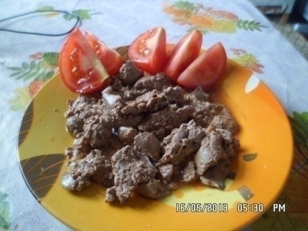 Тушеная печень